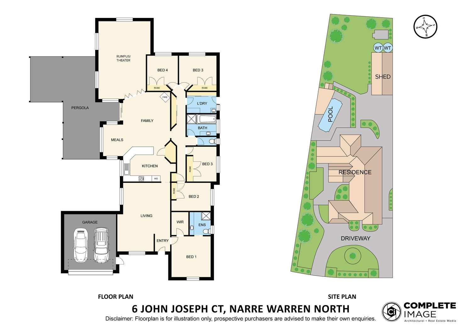 Floorplan of Homely house listing, 6 John Joseph Court, Narre Warren North VIC 3804