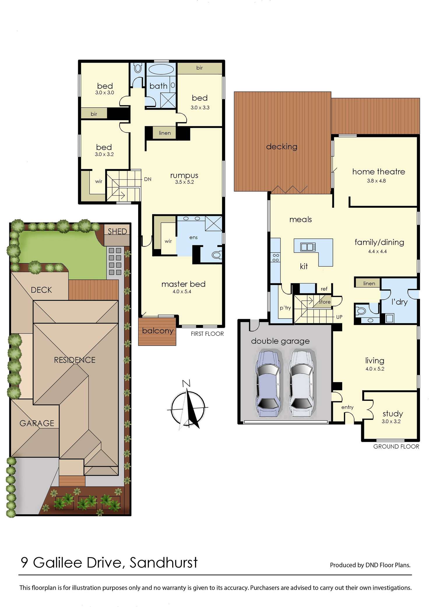 Floorplan of Homely house listing, 9 Galilee Drive, Sandhurst VIC 3977