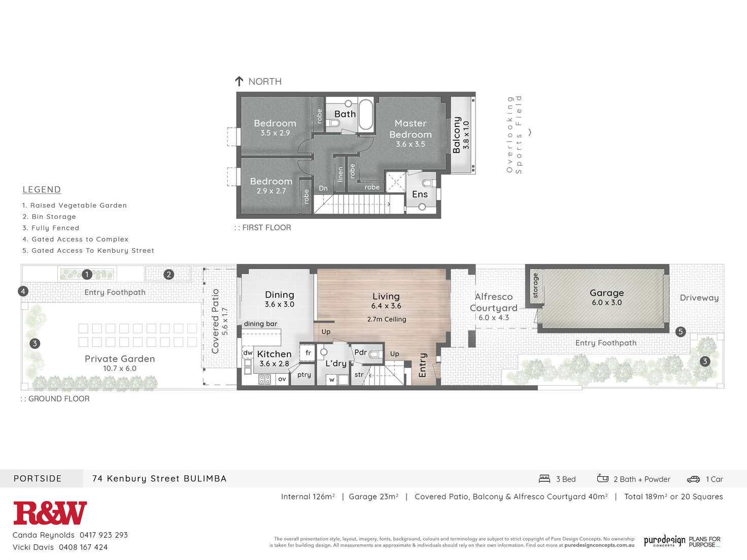 Floorplan of Homely townhouse listing, 74 Kenbury Street, Bulimba QLD 4171