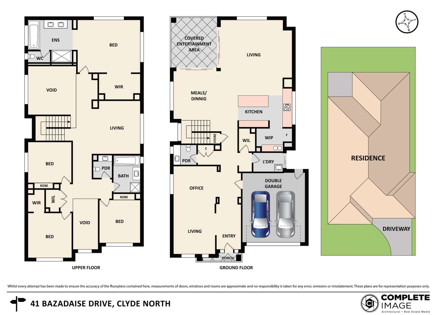 Floorplan of Homely house listing, 41 Bazadaise Drive, Clyde North VIC 3978