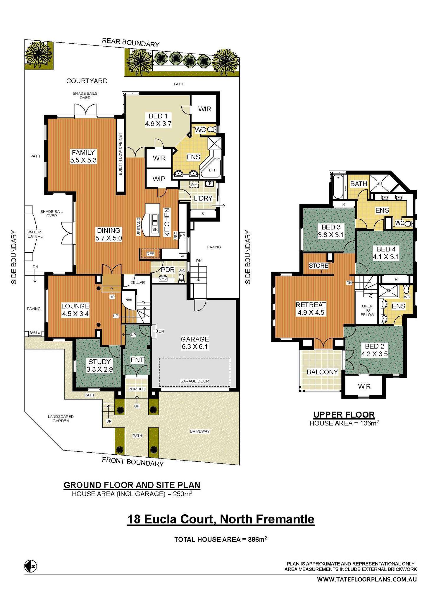 Floorplan of Homely house listing, 18 Eucla Court, North Fremantle WA 6159