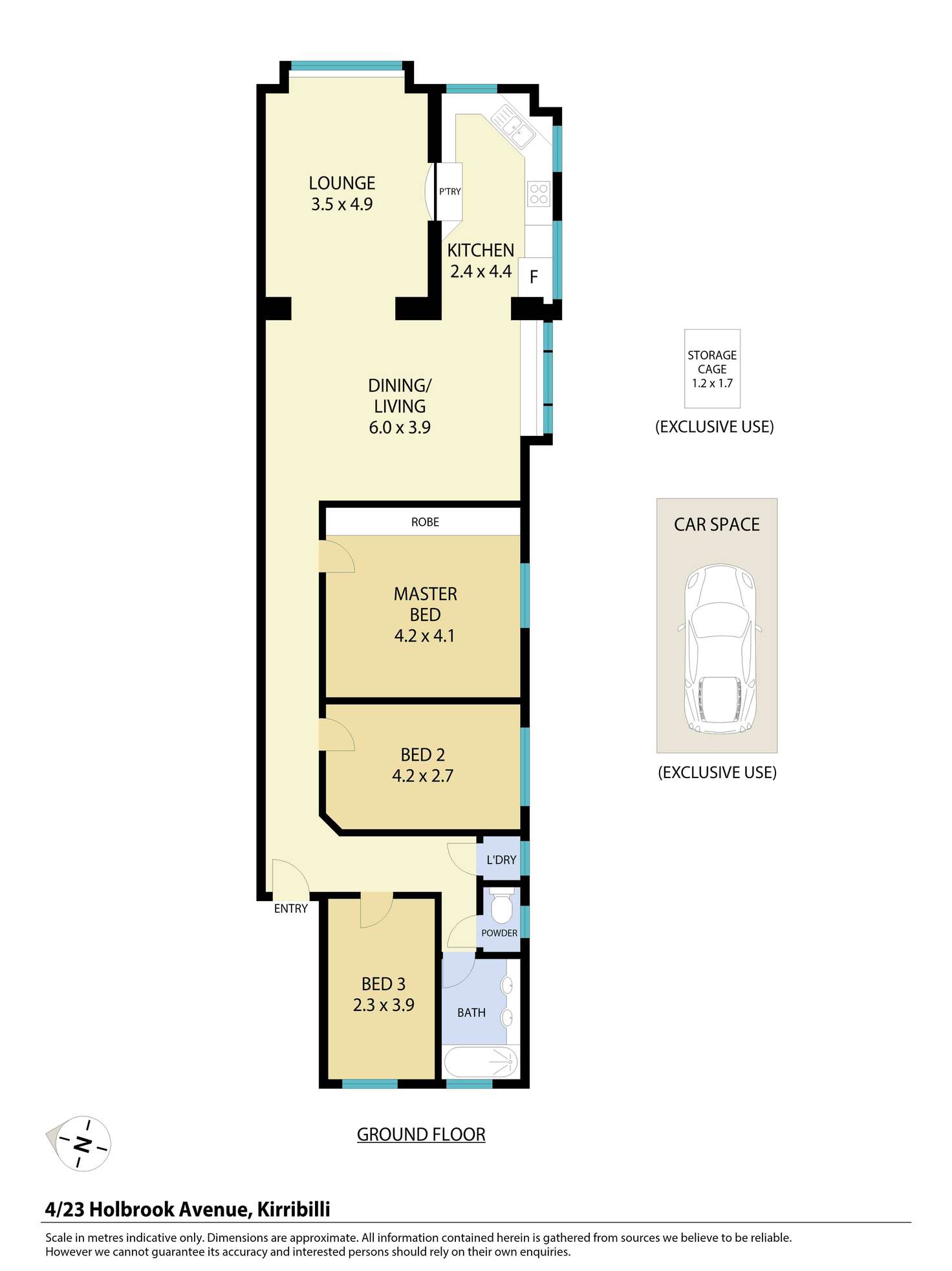 Floorplan of Homely apartment listing, 4/23 Holbrook Avenue, Kirribilli NSW 2061