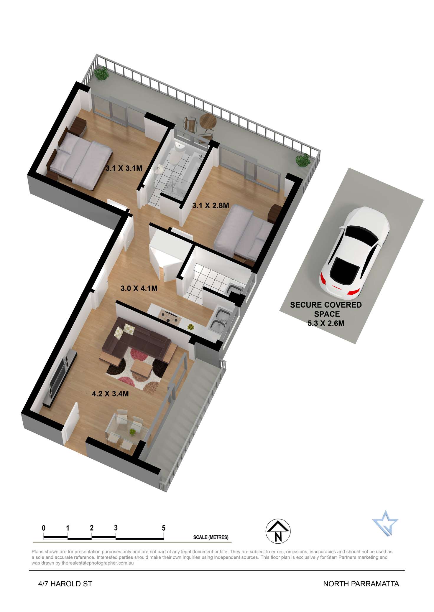 Floorplan of Homely apartment listing, 4/7 Harold Street, Parramatta NSW 2150
