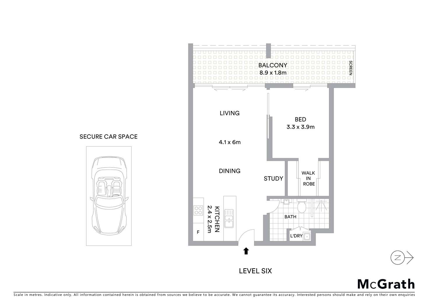 Floorplan of Homely apartment listing, W602/222 Wyndham Street, Alexandria NSW 2015