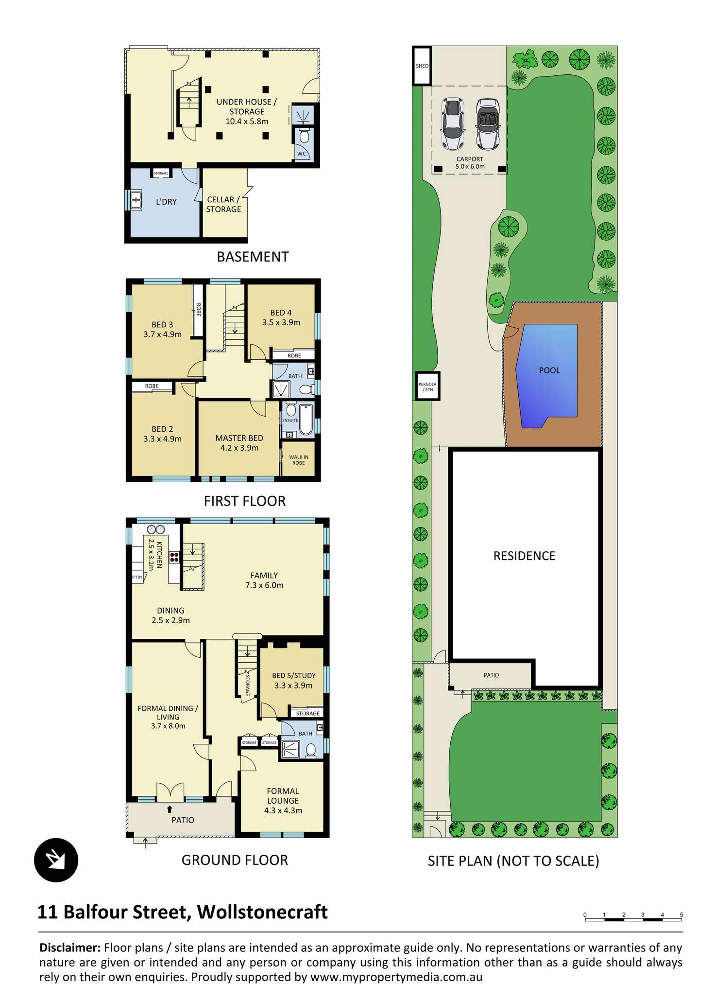 Floorplan of Homely house listing, 11 Balfour Street, Wollstonecraft NSW 2065