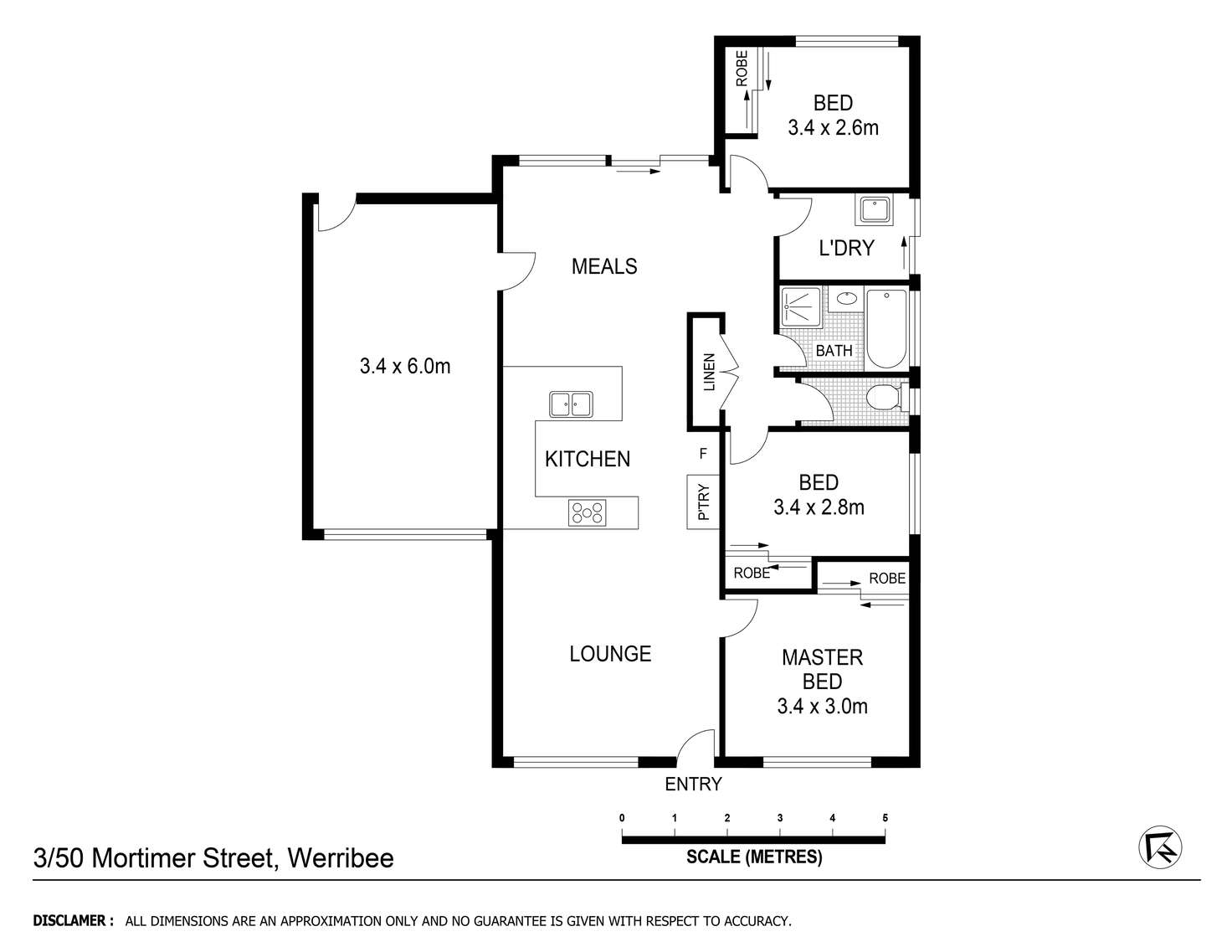 Floorplan of Homely unit listing, 3/50 Mortimer Street, Werribee VIC 3030