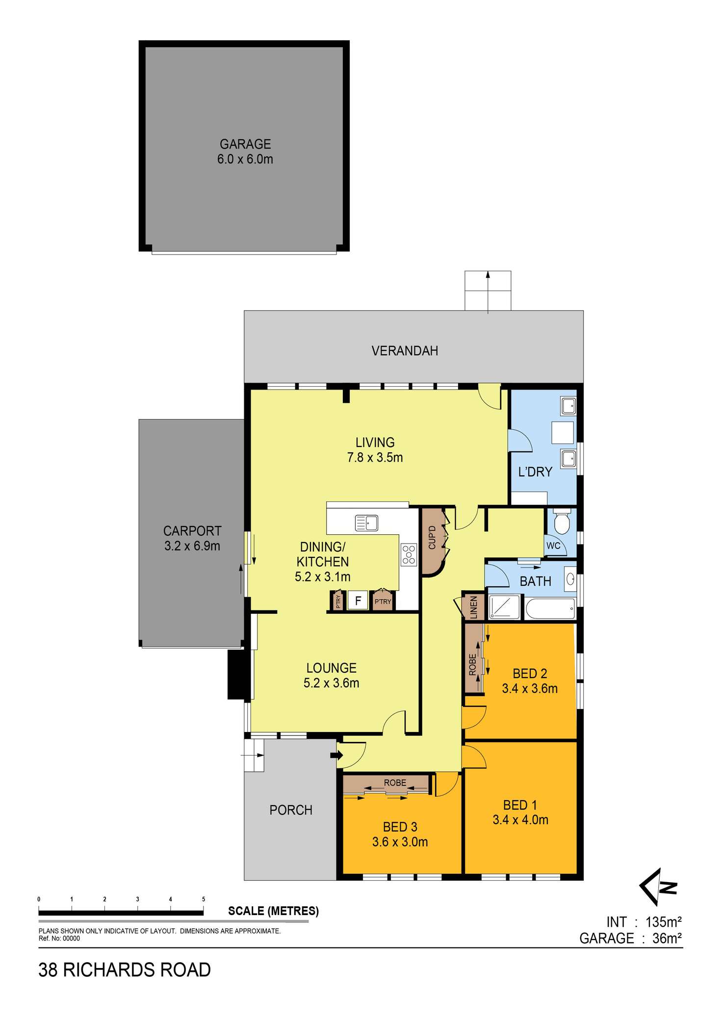 Floorplan of Homely house listing, 38 Richards Road, Castlemaine VIC 3450