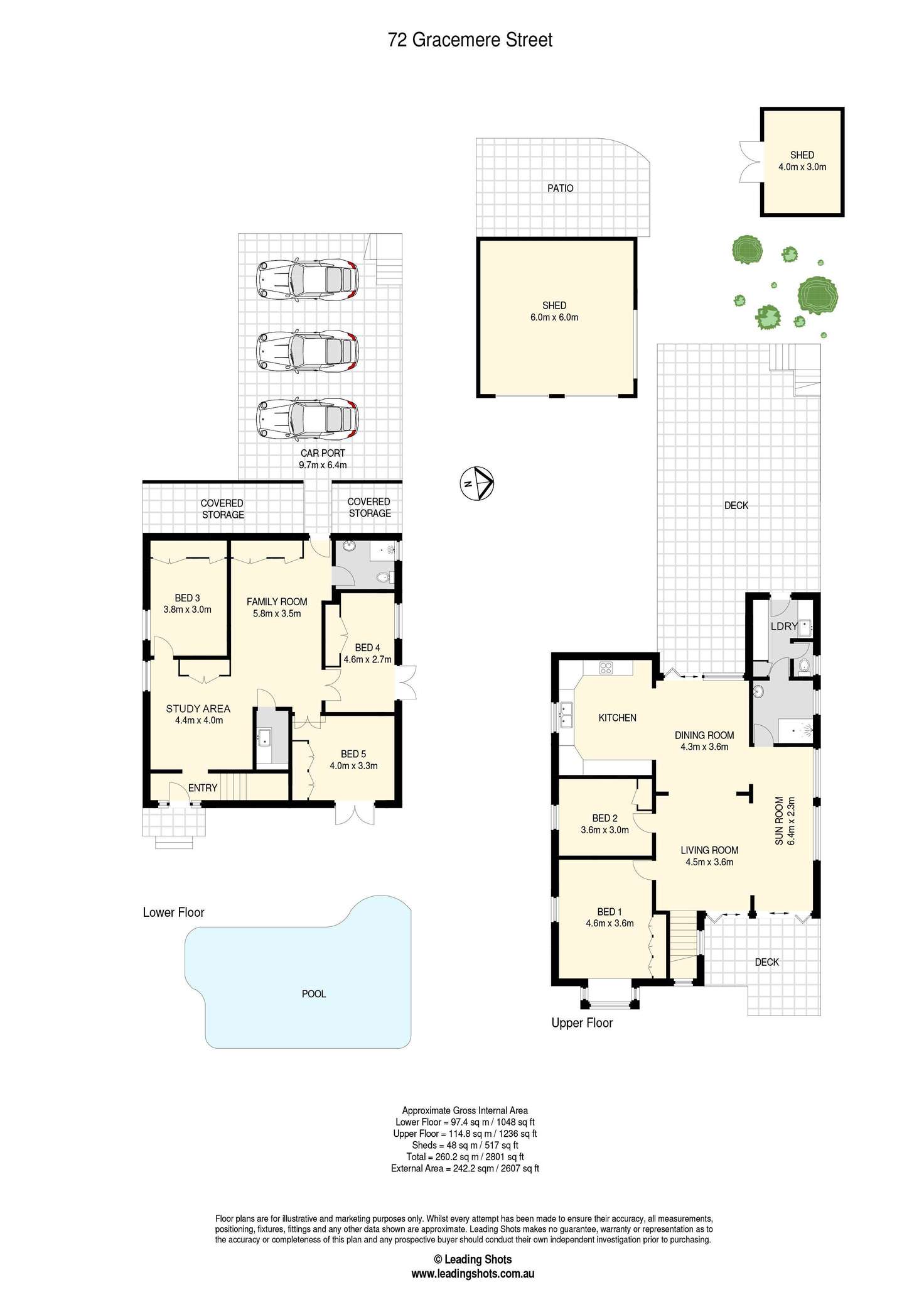 Floorplan of Homely house listing, 72 Gracemere Street, Newmarket QLD 4051