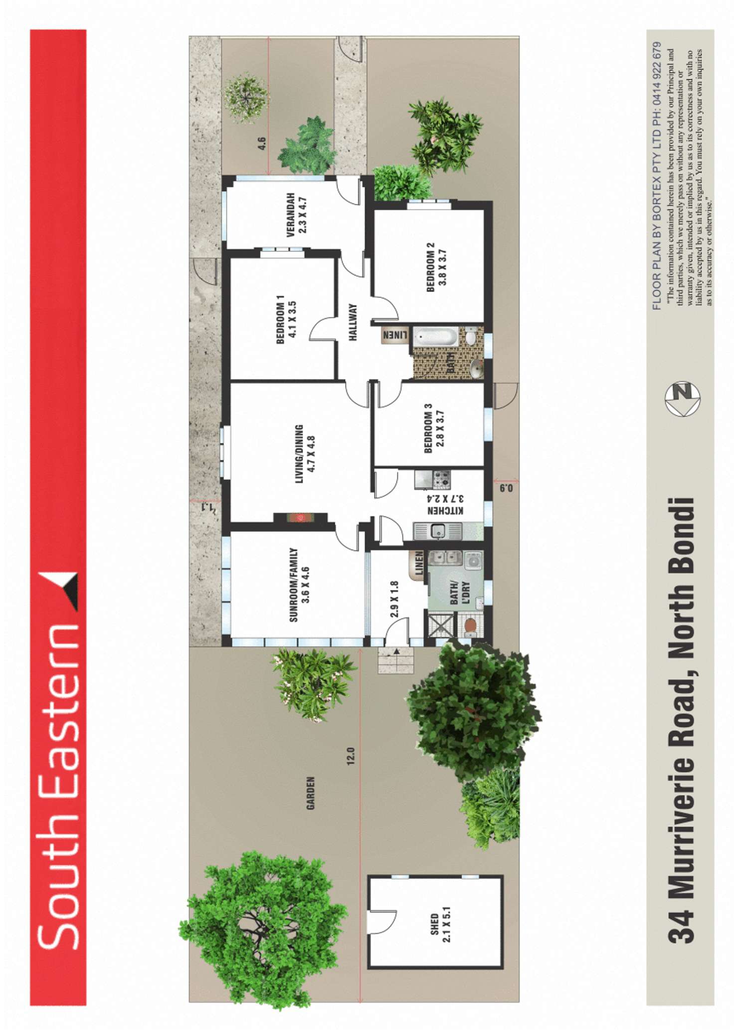 Floorplan of Homely house listing, 34 Murriverie Road, North Bondi NSW 2026
