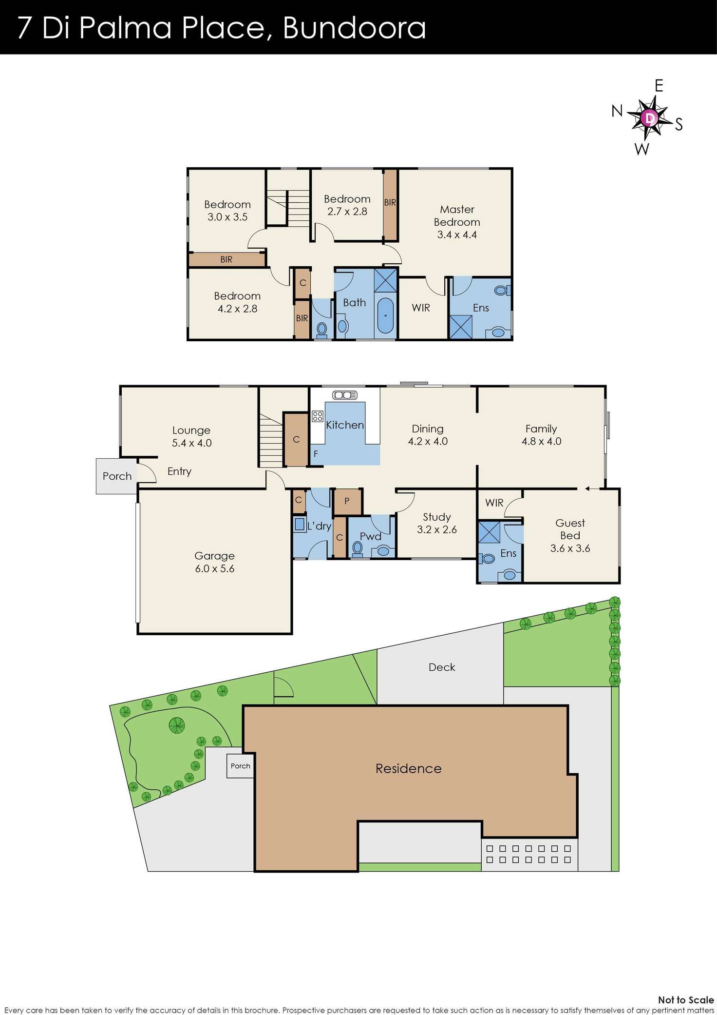 Floorplan of Homely house listing, 7 Di Palma Place, Bundoora VIC 3083