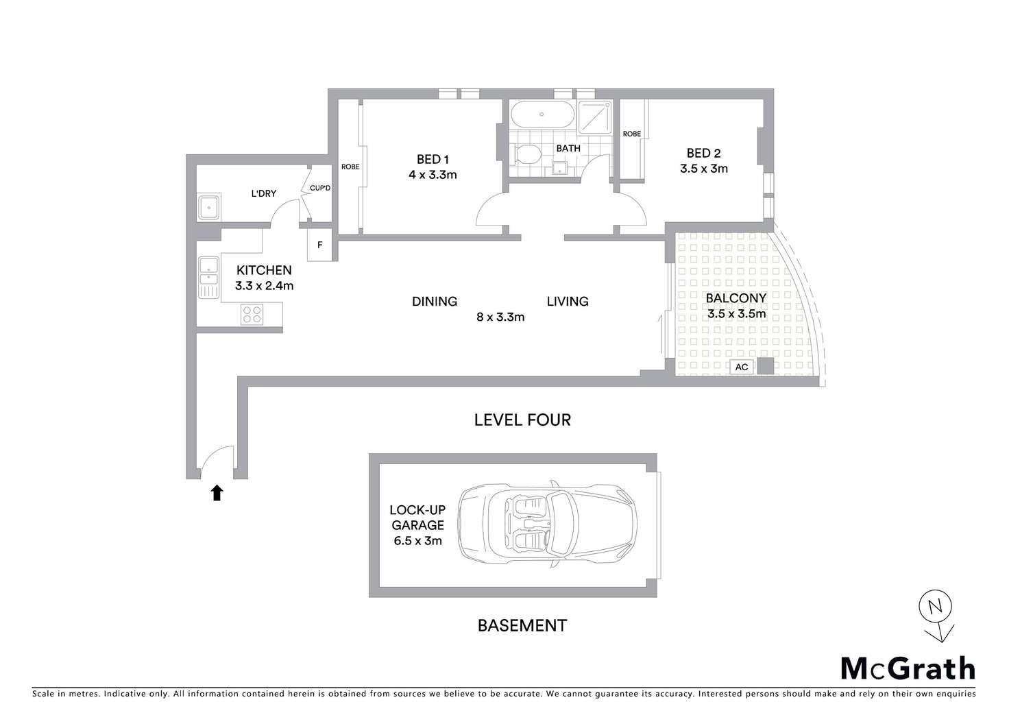 Floorplan of Homely apartment listing, 34/8 Market Street, Rockdale NSW 2216