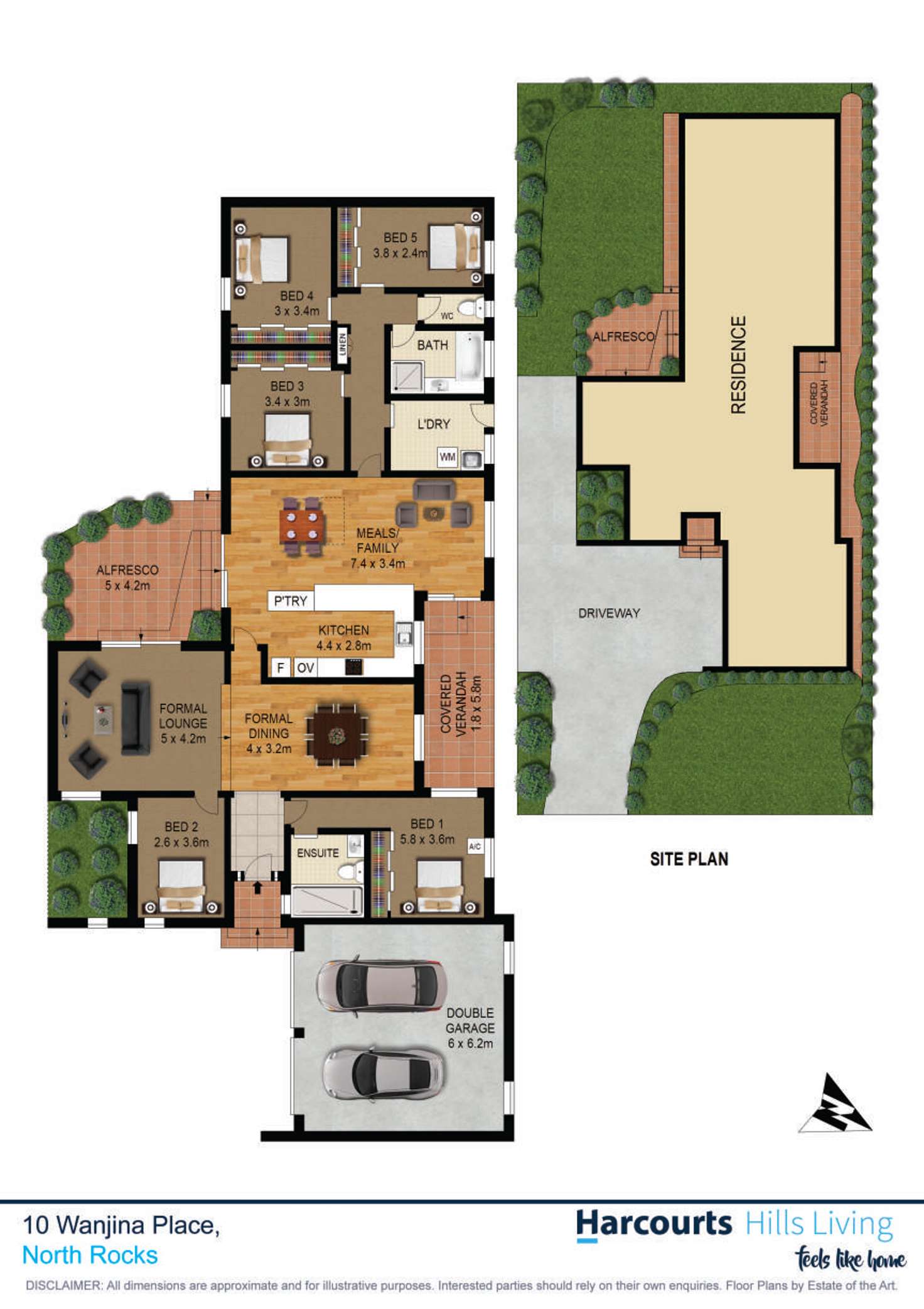 Floorplan of Homely house listing, 10 Wanjina Place, North Rocks NSW 2151
