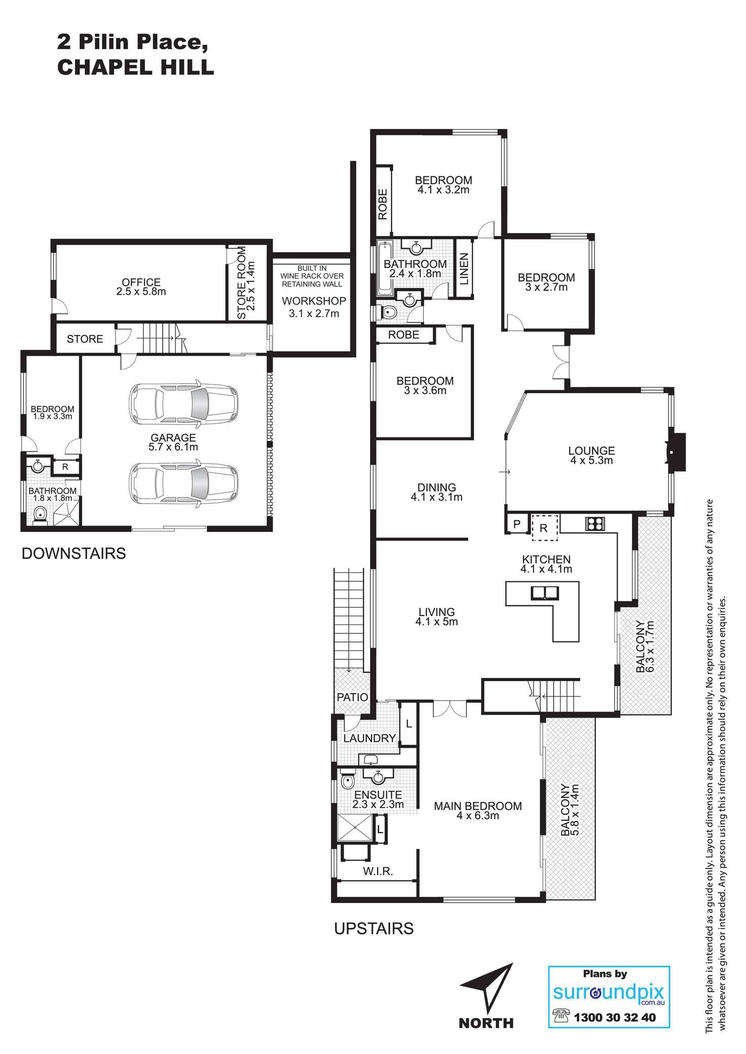 Floorplan of Homely house listing, 2 Pilin Place, Chapel Hill QLD 4069