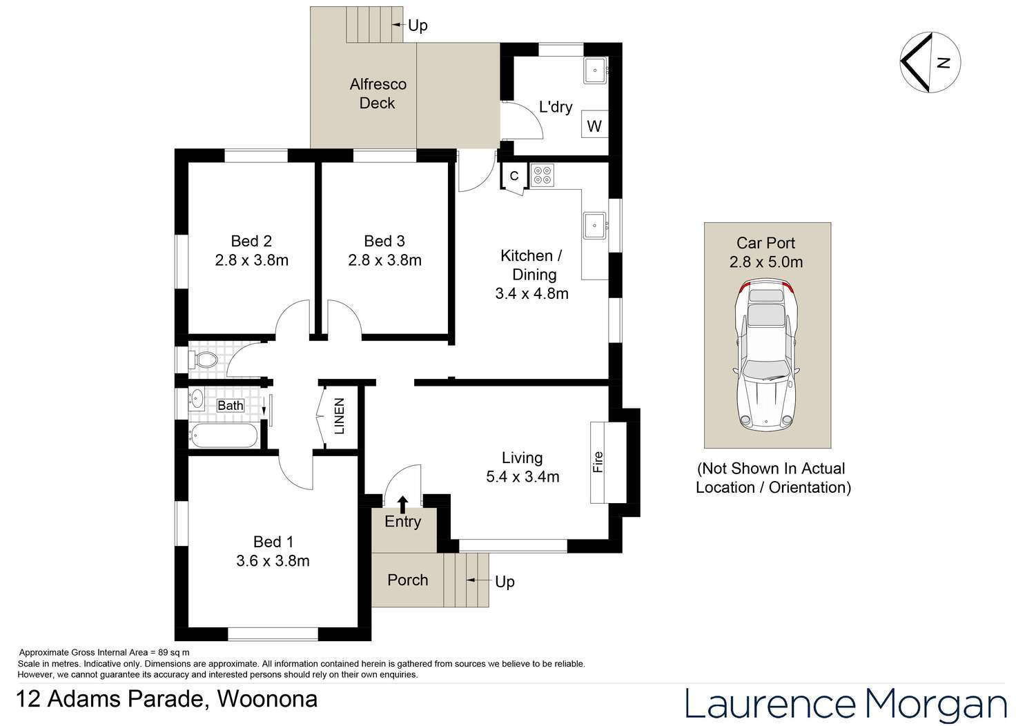 Floorplan of Homely house listing, 12 Adams Parade, Woonona NSW 2517