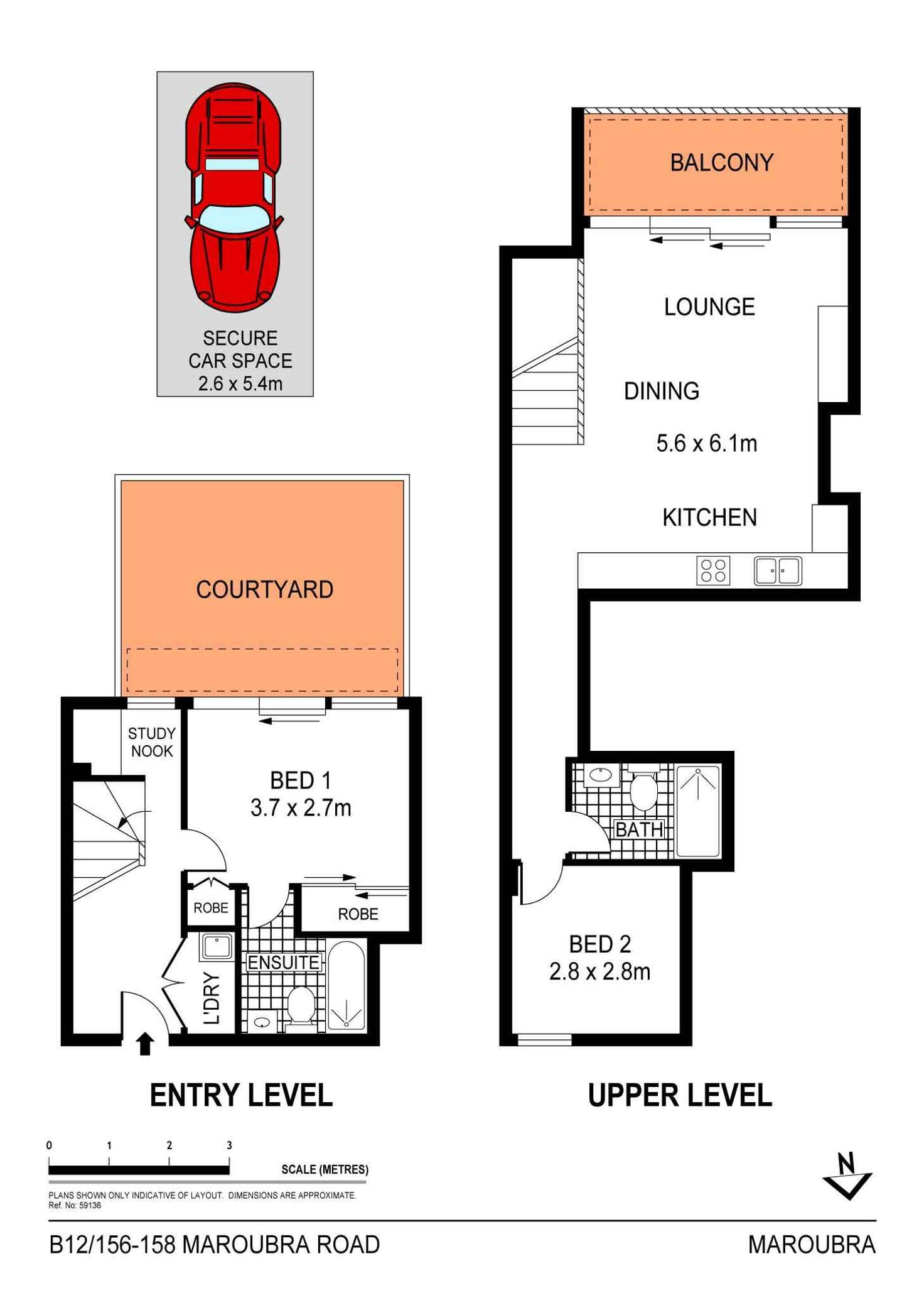 Floorplan of Homely apartment listing, Level 2/B12/158 Maroubra Road, Maroubra NSW 2035
