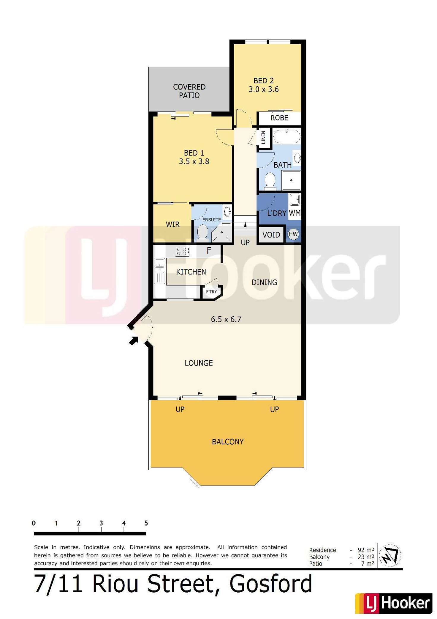 Floorplan of Homely unit listing, 7/11 Riou Street, Gosford NSW 2250