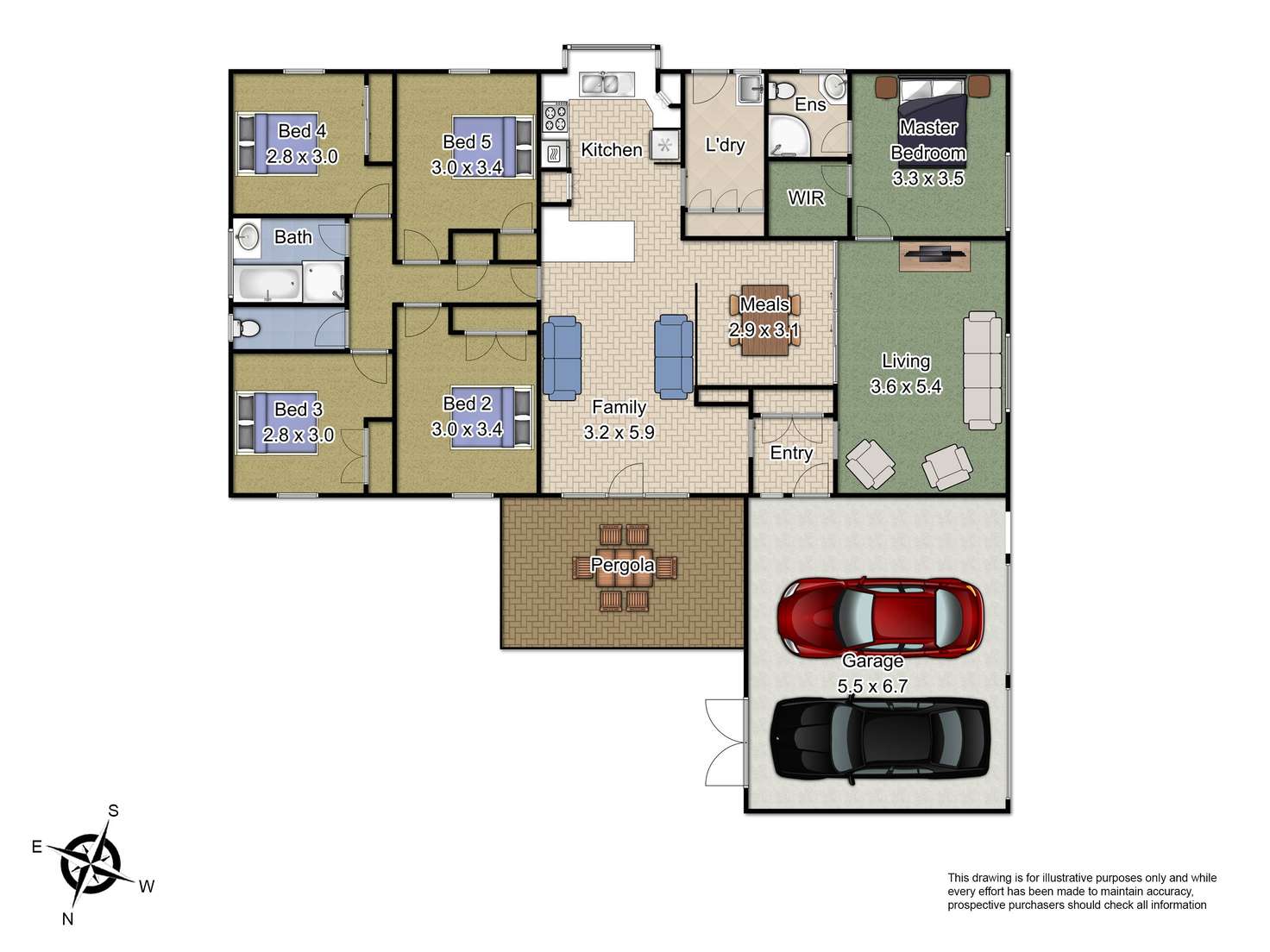 Floorplan of Homely house listing, 8 Scotsburn Close, Mulgrave VIC 3170
