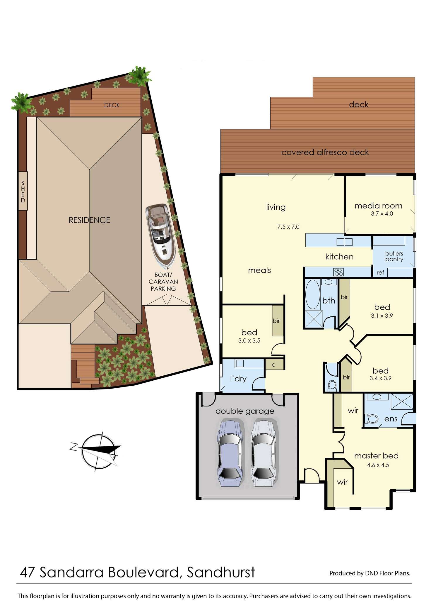 Floorplan of Homely house listing, 47 Sandarra Boulevard, Sandhurst VIC 3977