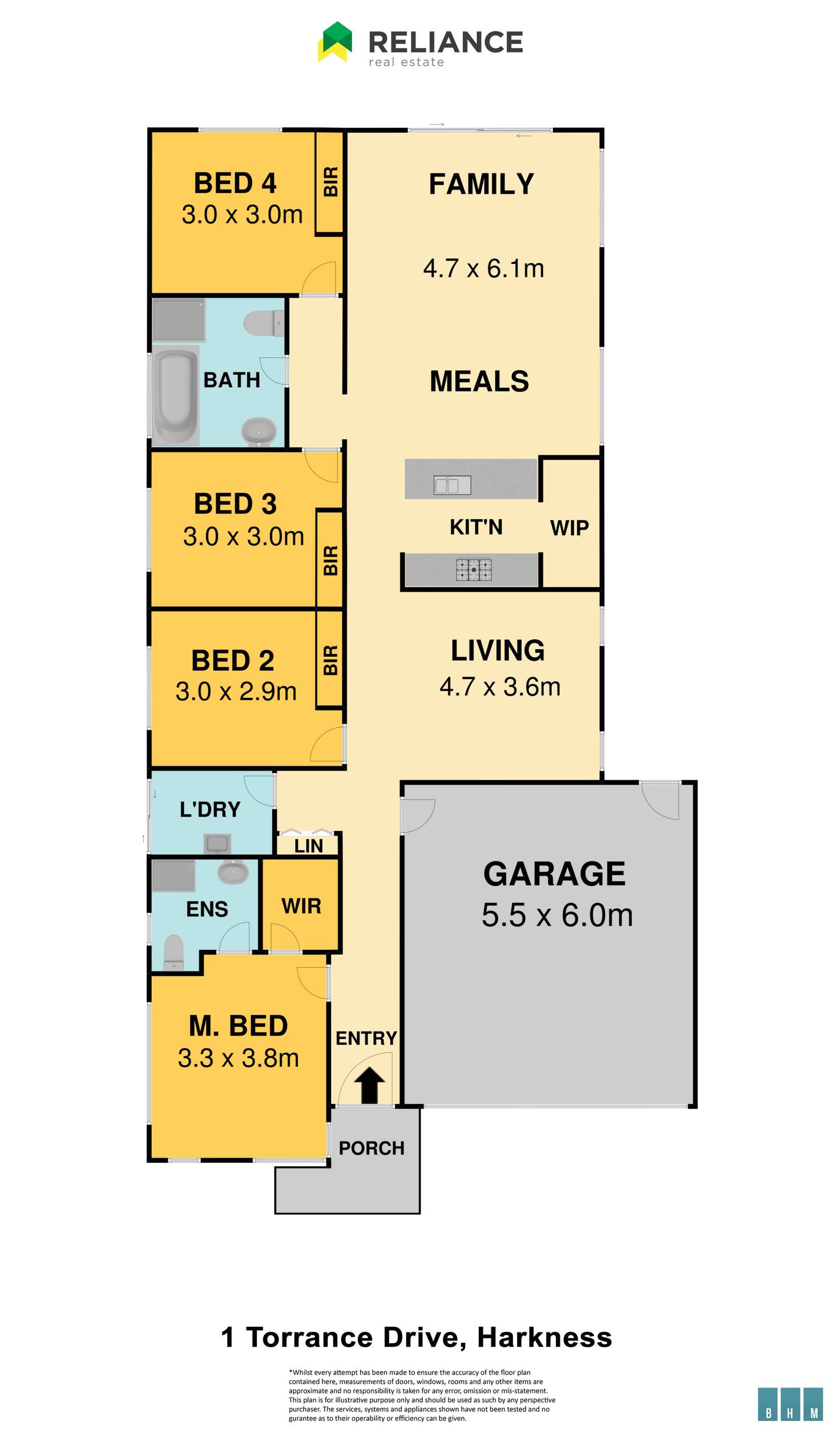 Floorplan of Homely house listing, 1 Torrance Drive, Harkness VIC 3337