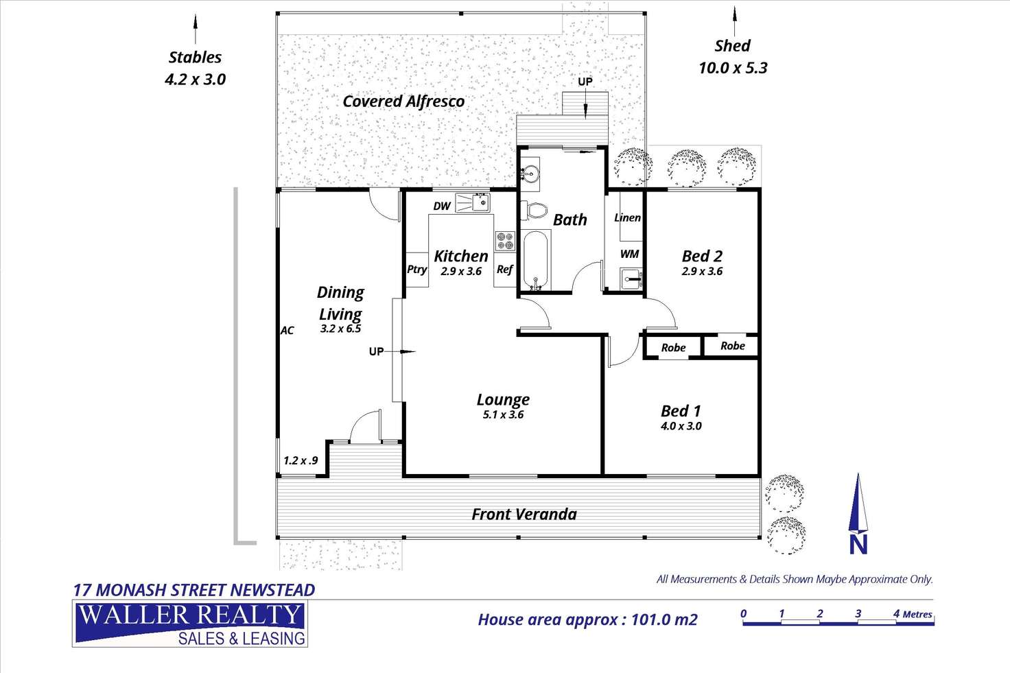 Floorplan of Homely house listing, 17 Monash Street, Newstead VIC 3462