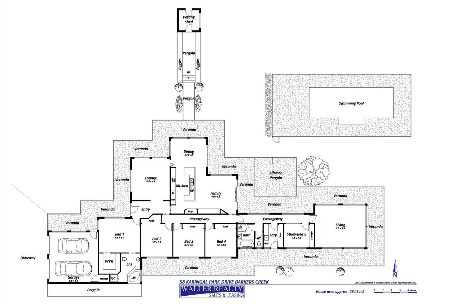 Floorplan of Homely house listing, 58 Karingal Park Drive, Barkers Creek VIC 3451