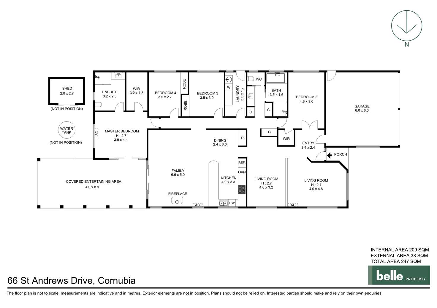 Floorplan of Homely house listing, 66 St Andrews Drive, Cornubia QLD 4130