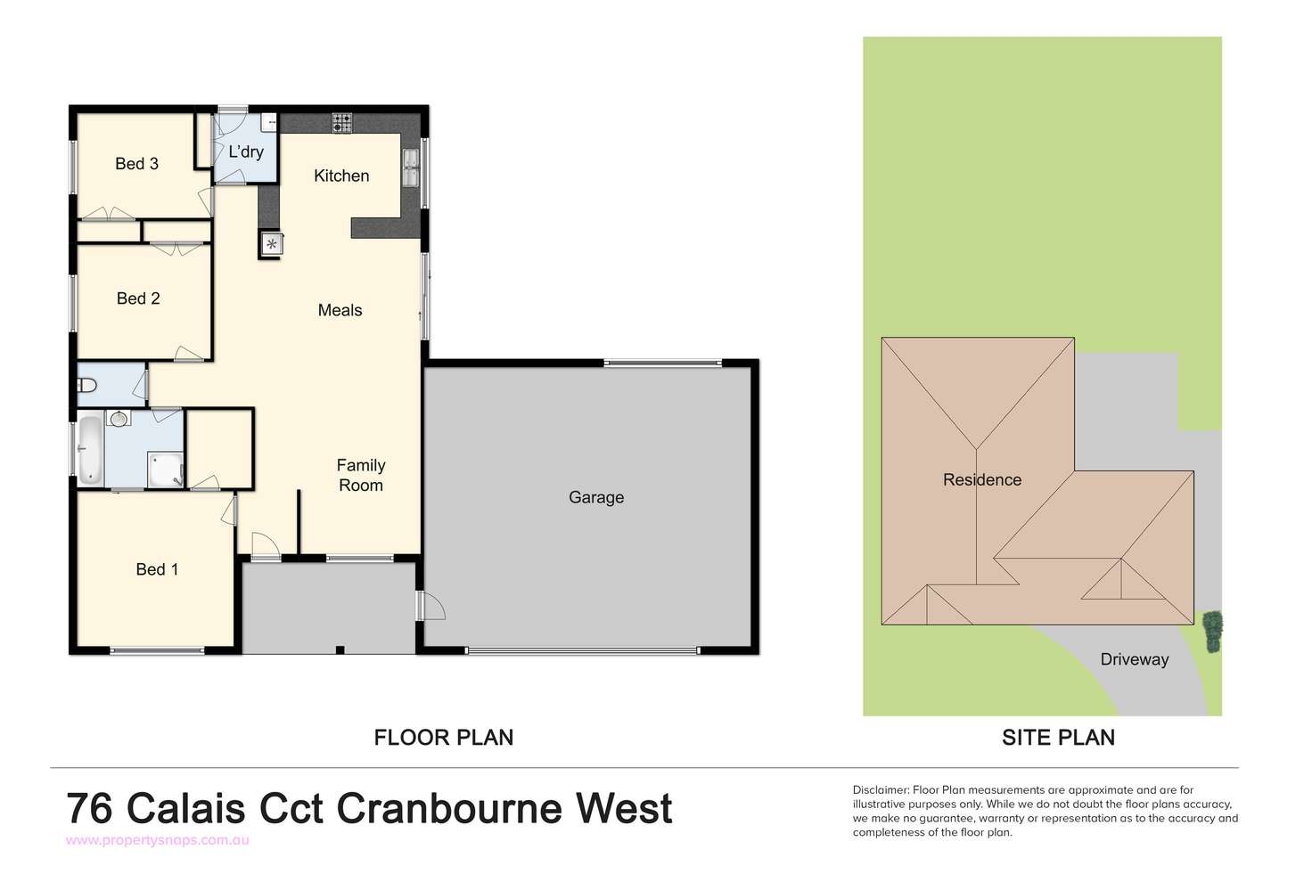 Floorplan of Homely house listing, 76 Calais Circuit, Cranbourne West VIC 3977