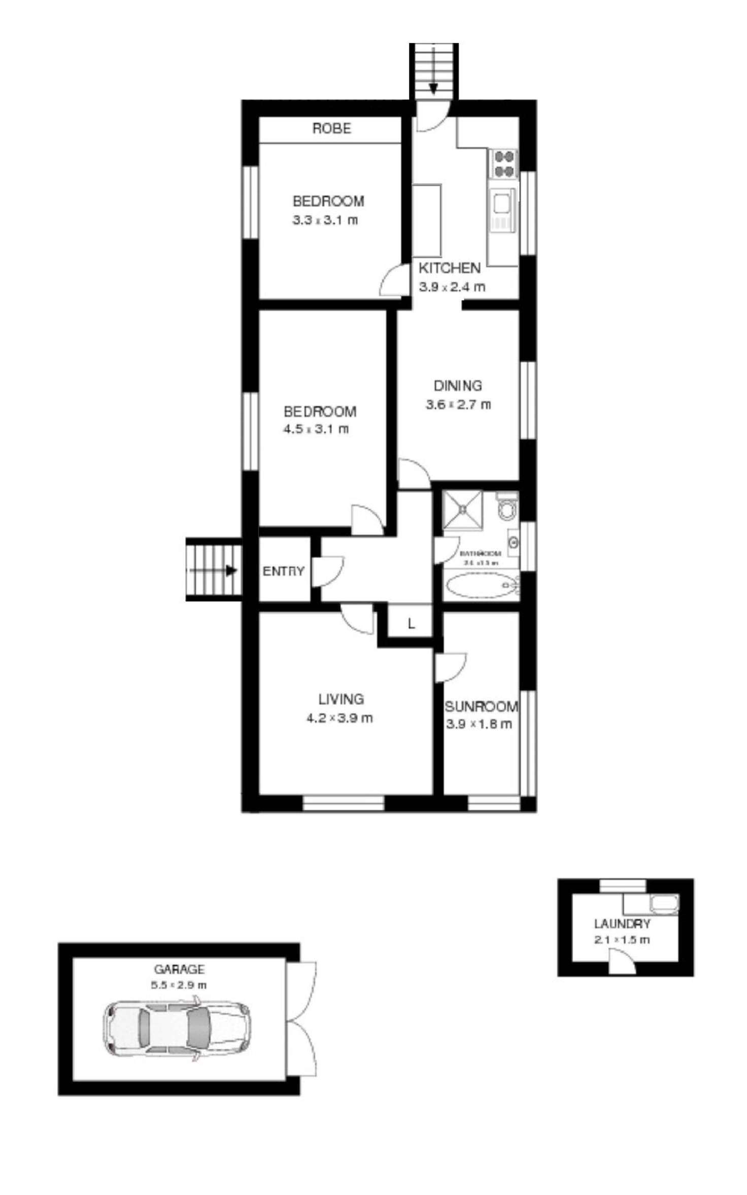 Floorplan of Homely house listing, 1/90 Canterbury Road, Hurlstone Park NSW 2193