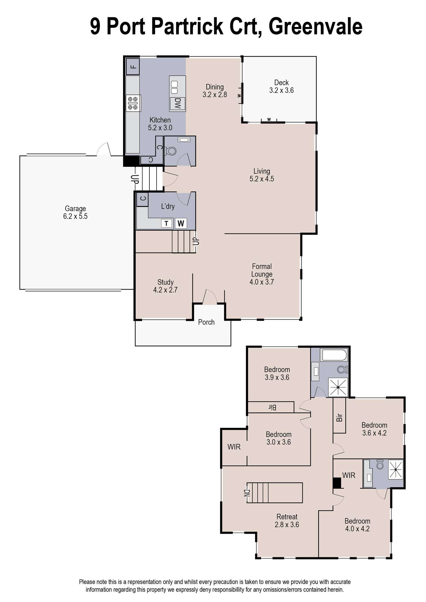 Floorplan of Homely house listing, 9 Port Patrick Court, Greenvale VIC 3059