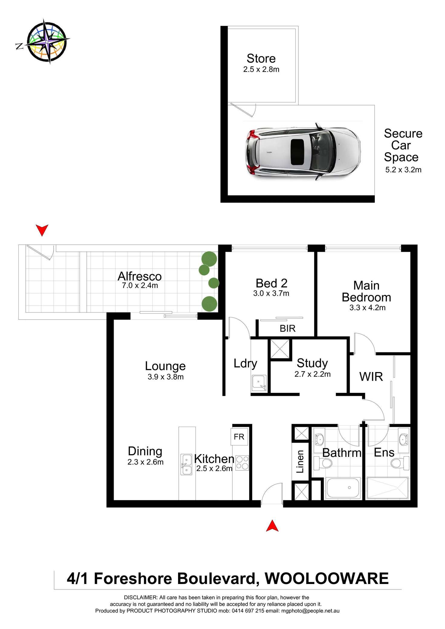 Floorplan of Homely apartment listing, 4/1 Foreshore Boulevard, Woolooware NSW 2230