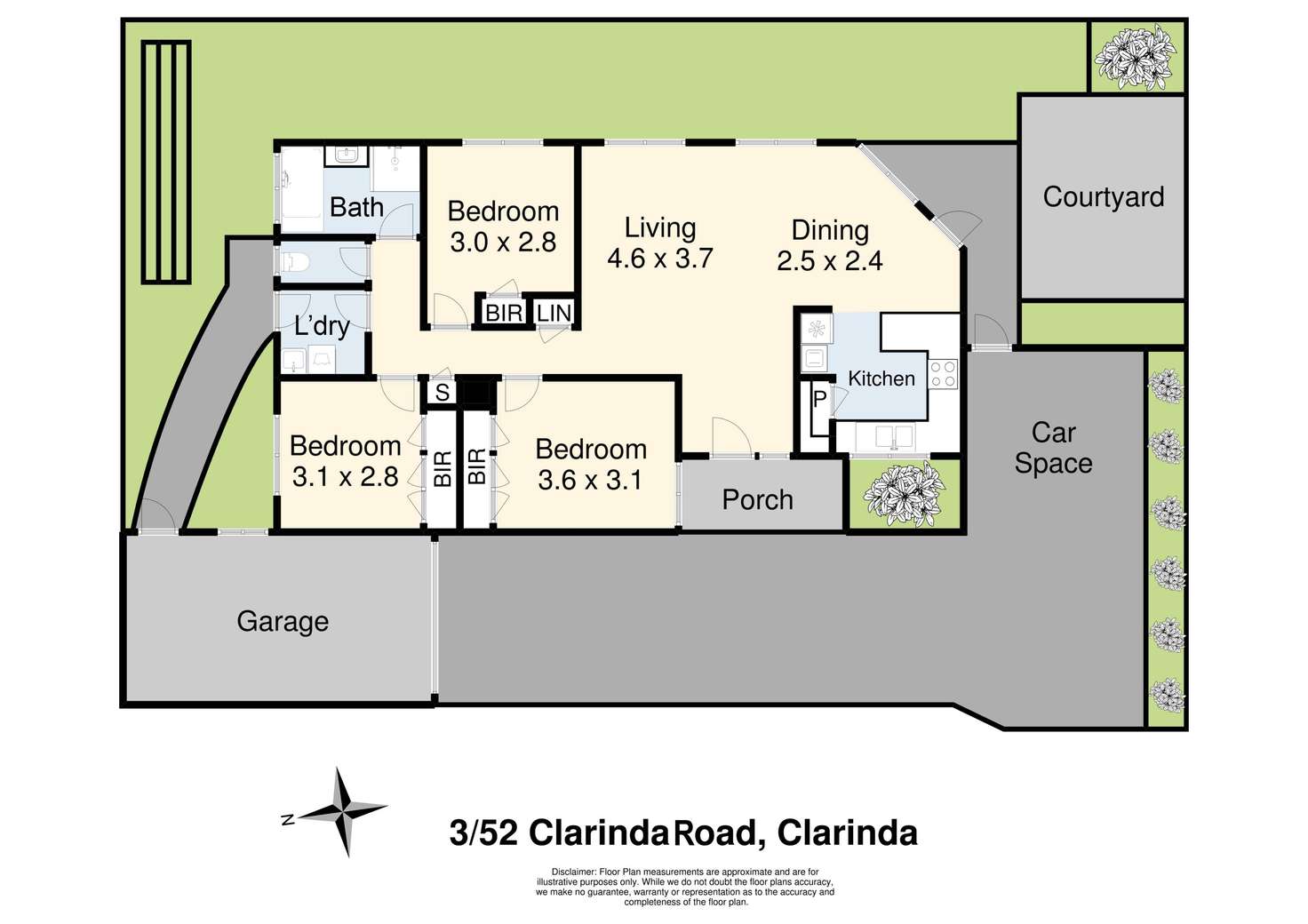 Floorplan of Homely unit listing, 3/52 Clarinda Road, Clarinda VIC 3169