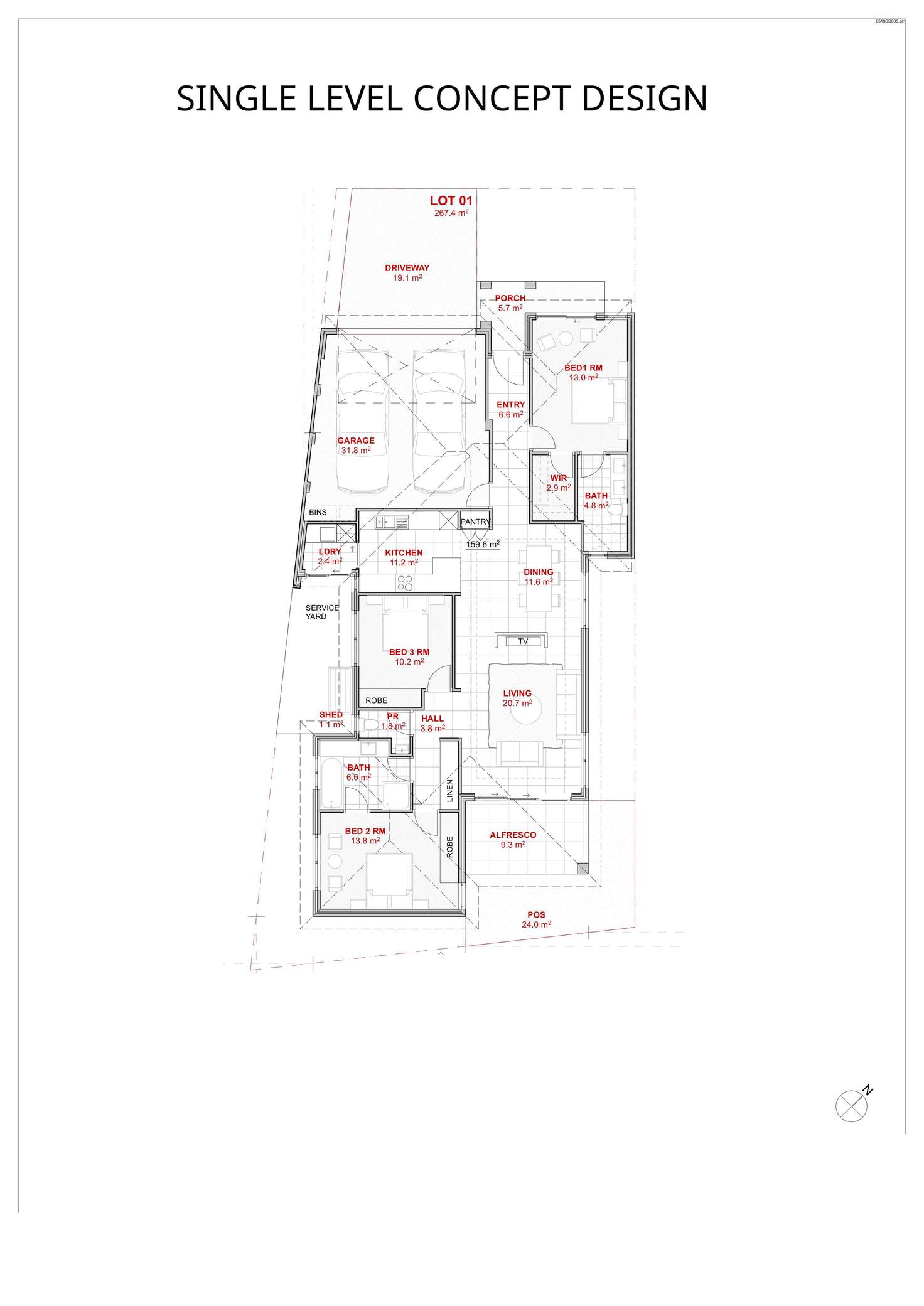 Floorplan of Homely residentialLand listing, LOT 1, 2 Waldon Street, Wilson WA 6107