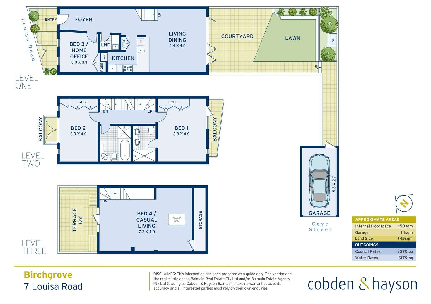 Floorplan of Homely house listing, 7 Louisa Road, Birchgrove NSW 2041