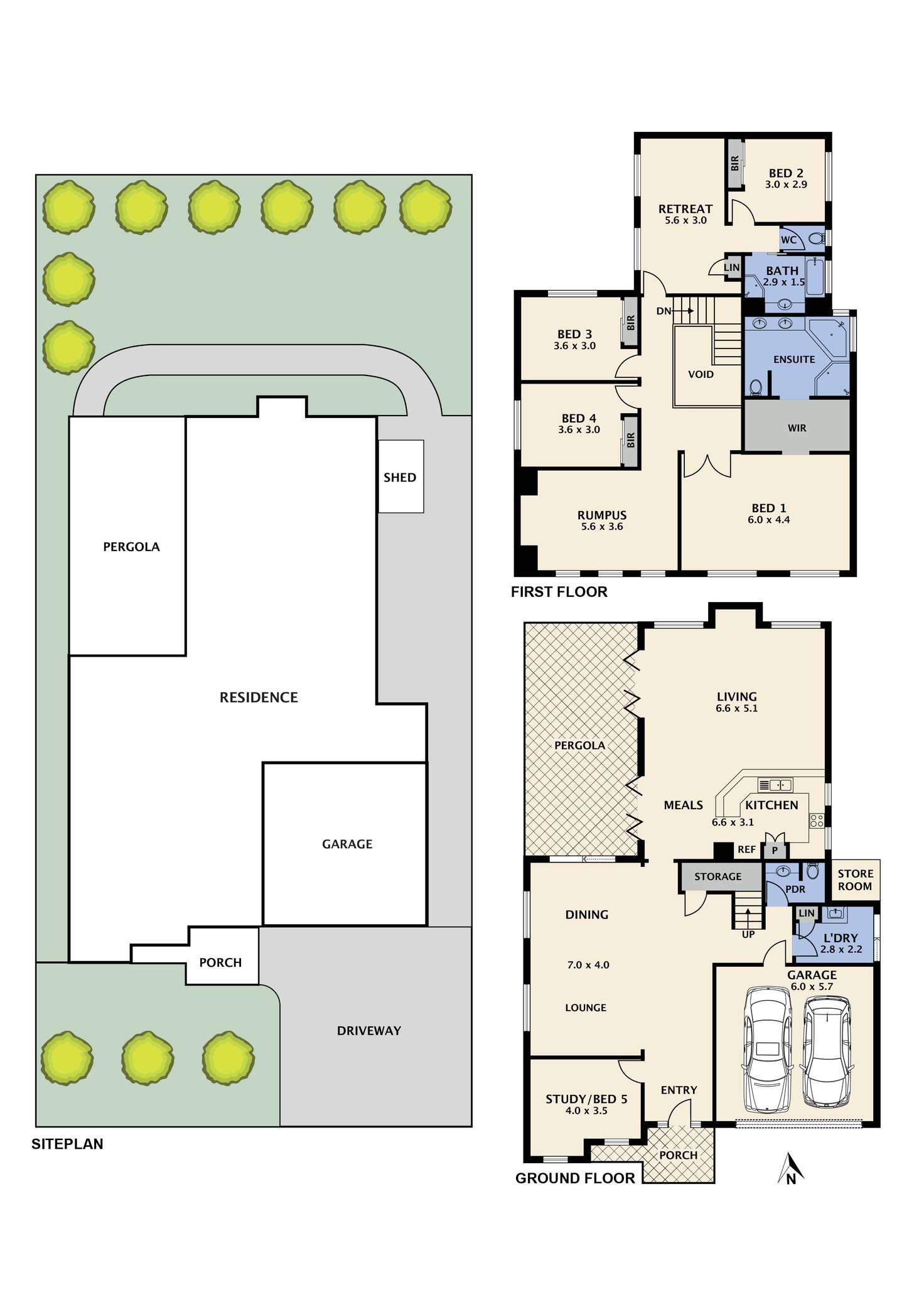 Floorplan of Homely house listing, 18 Scarborough Terrace, Craigieburn VIC 3064