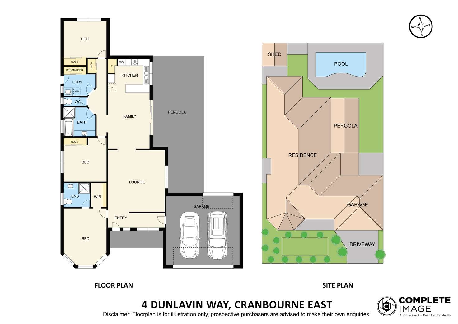 Floorplan of Homely house listing, 4 Dunlavin Way, Cranbourne East VIC 3977