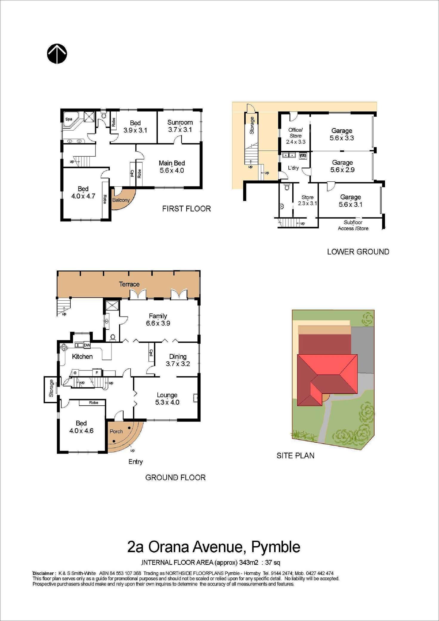 Floorplan of Homely house listing, 2A Orana Avenue, Pymble NSW 2073