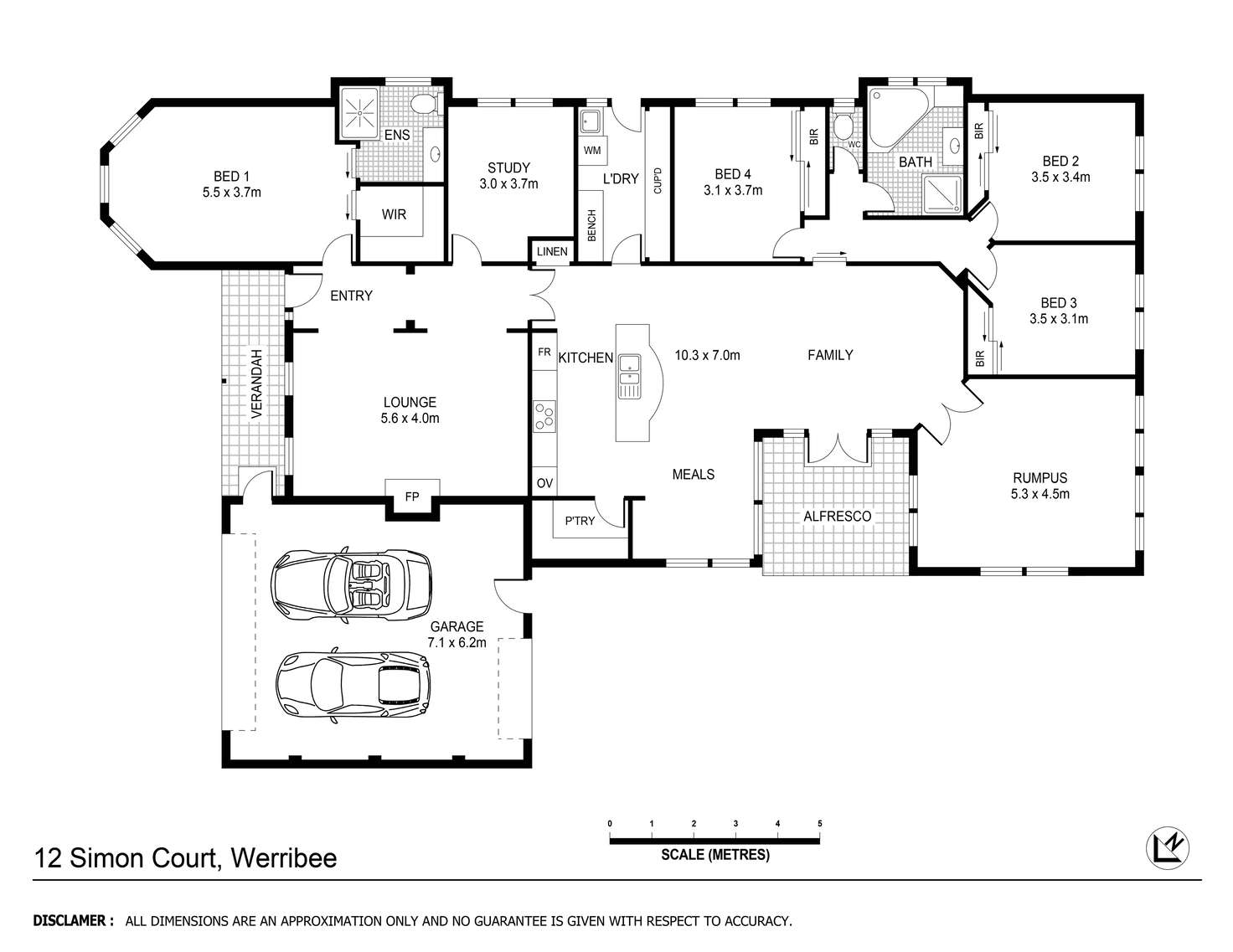 Floorplan of Homely residentialLand listing, 12 Simon Court, Werribee VIC 3030