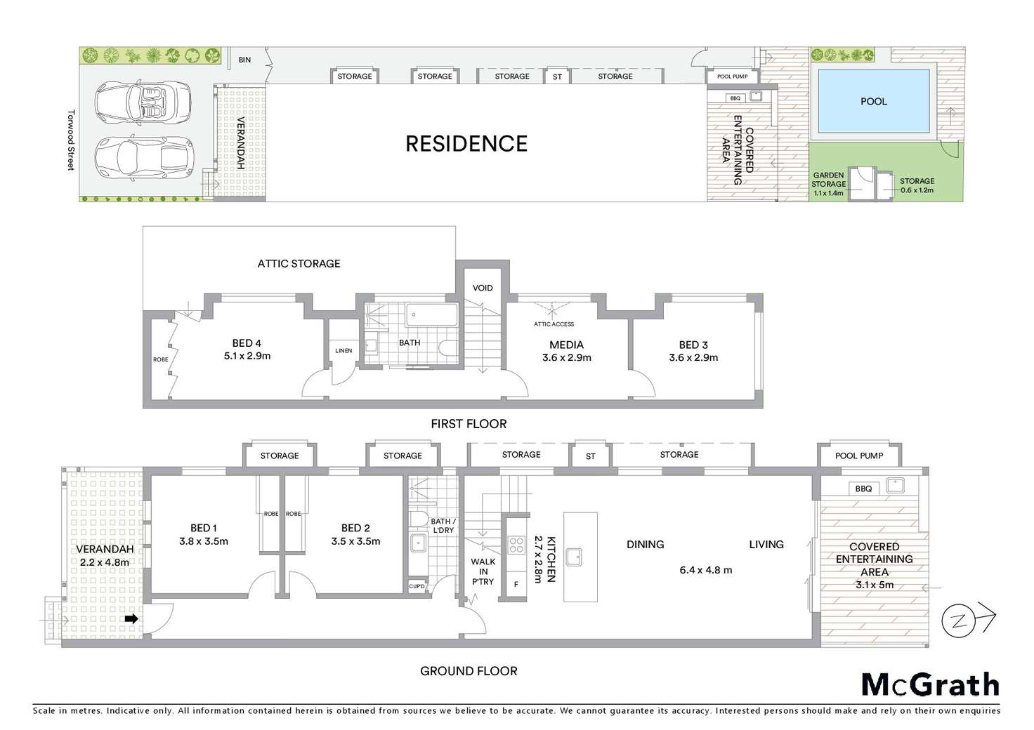 Floorplan of Homely house listing, 15 Torwood Street, Sans Souci NSW 2219