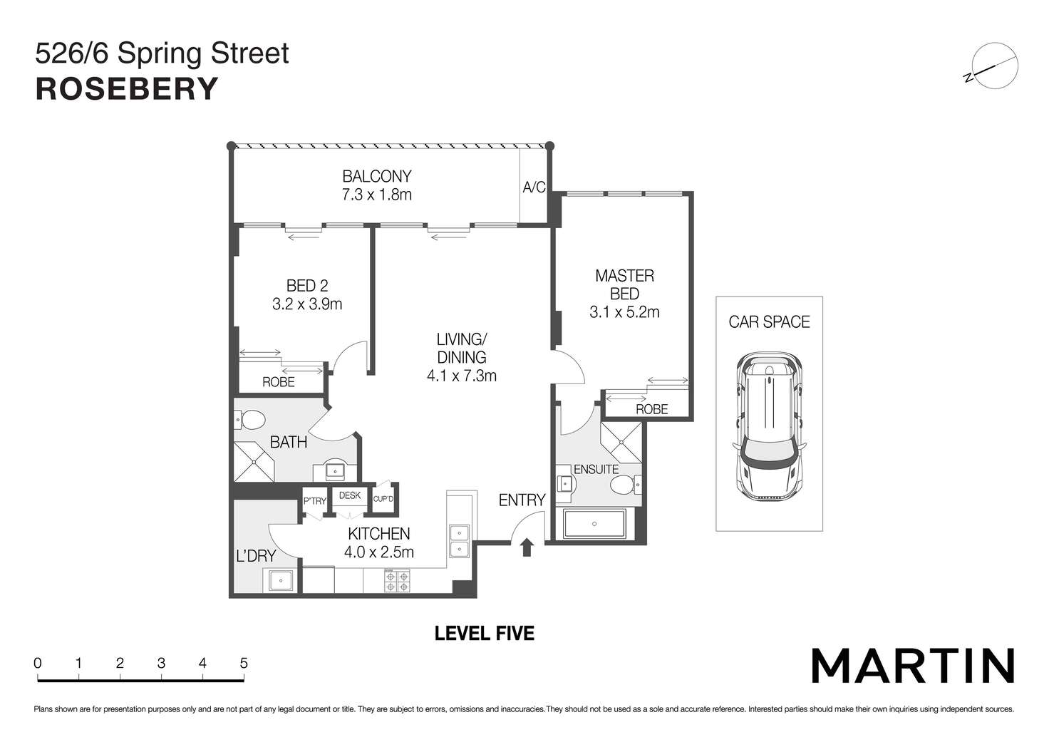 Floorplan of Homely apartment listing, 526/6 Spring Street, Rosebery NSW 2018