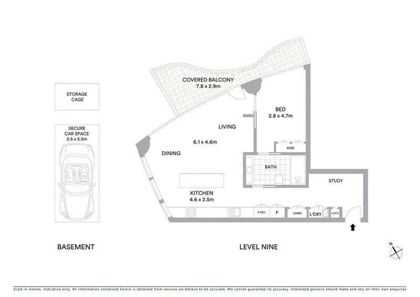 Floorplan of Homely apartment listing, 129 Harrington Street, Sydney NSW 2000