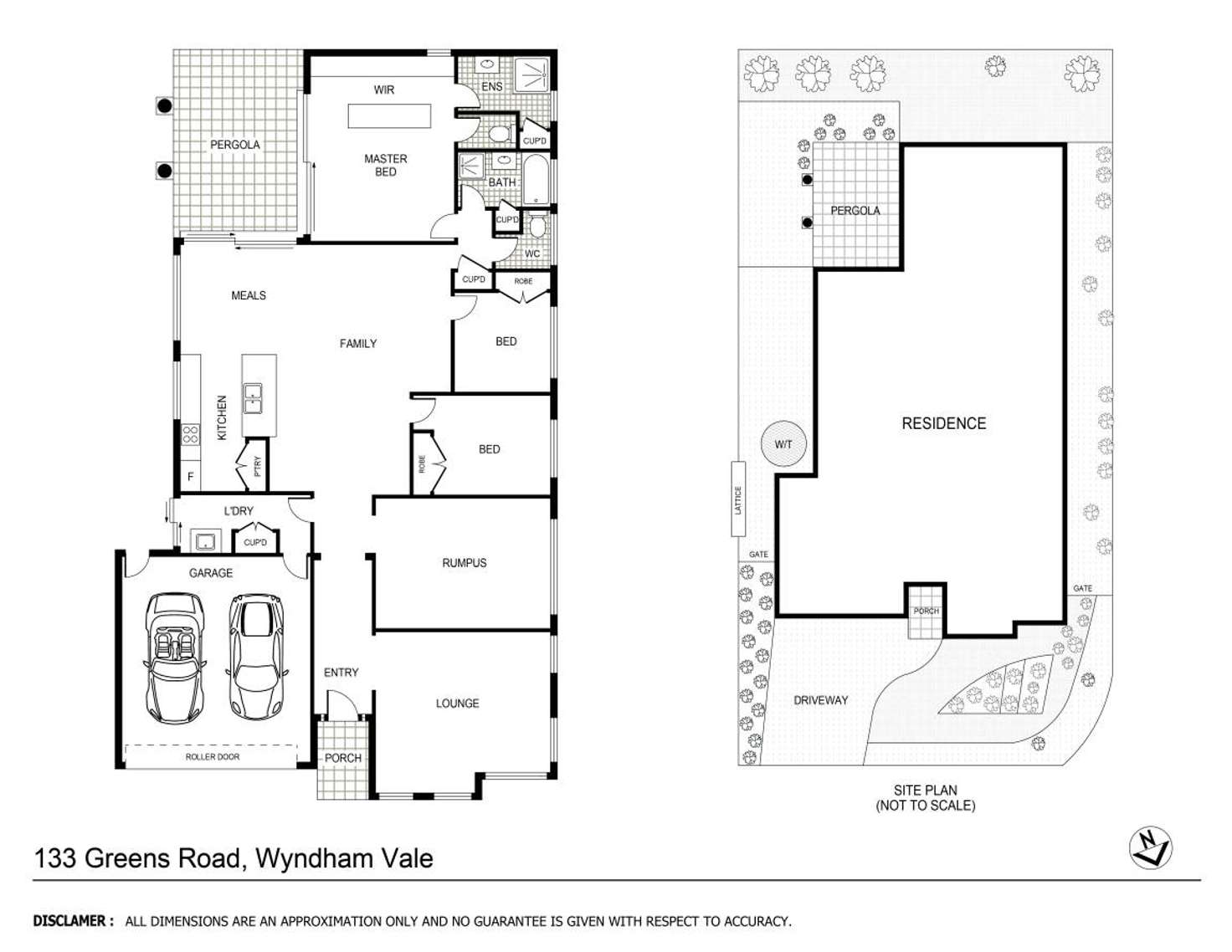 Floorplan of Homely house listing, 133 Greens Road, Wyndham Vale VIC 3024