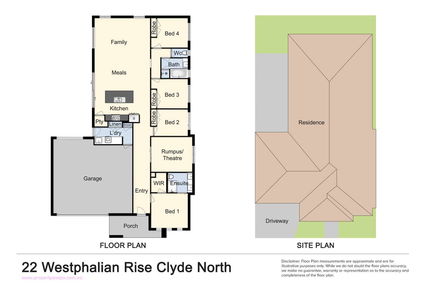 Floorplan of Homely house listing, 22 Westphalian Rise, Clyde North VIC 3978