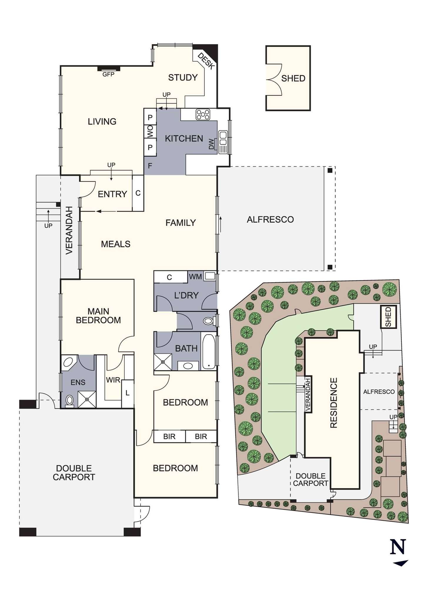 Floorplan of Homely house listing, 1 Fulton Close, Diamond Creek VIC 3089