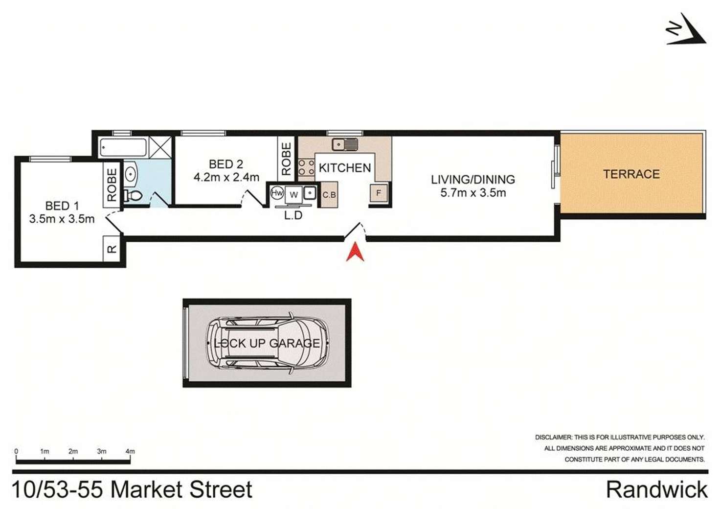 Floorplan of Homely apartment listing, 10/53-55 Market Street, Randwick NSW 2031
