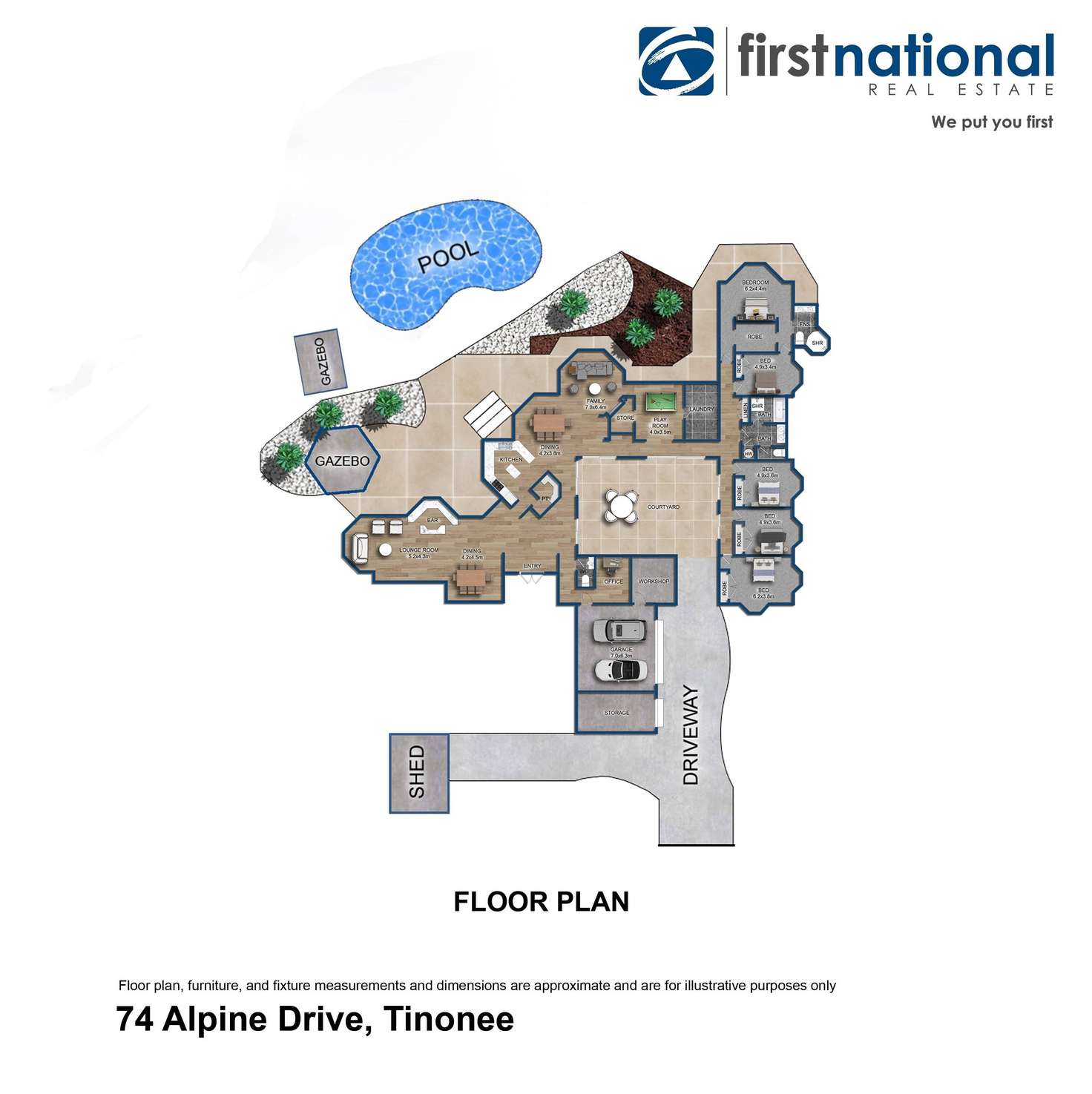 Floorplan of Homely house listing, 74 Alpine Drive, Tinonee NSW 2430