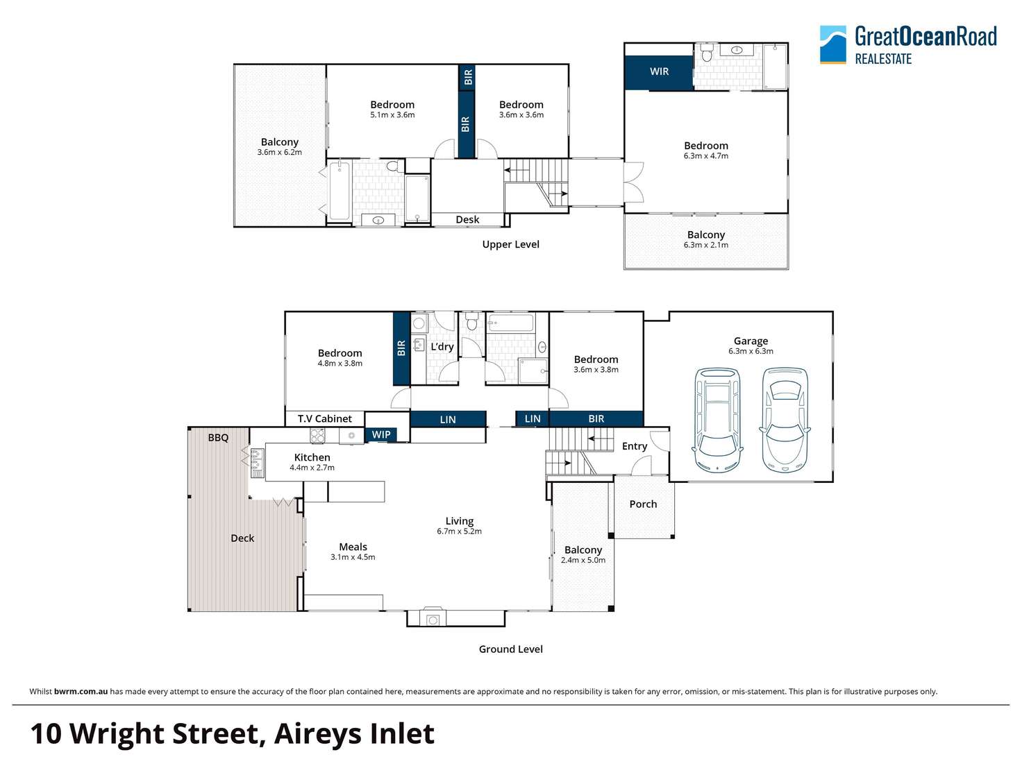 Floorplan of Homely house listing, 10 Wright Street, Aireys Inlet VIC 3231