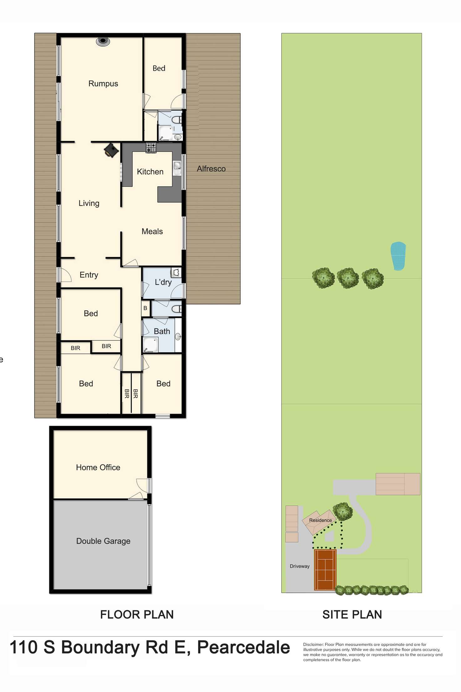 Floorplan of Homely acreageSemiRural listing, 110 South Boundary Road East, Pearcedale VIC 3912