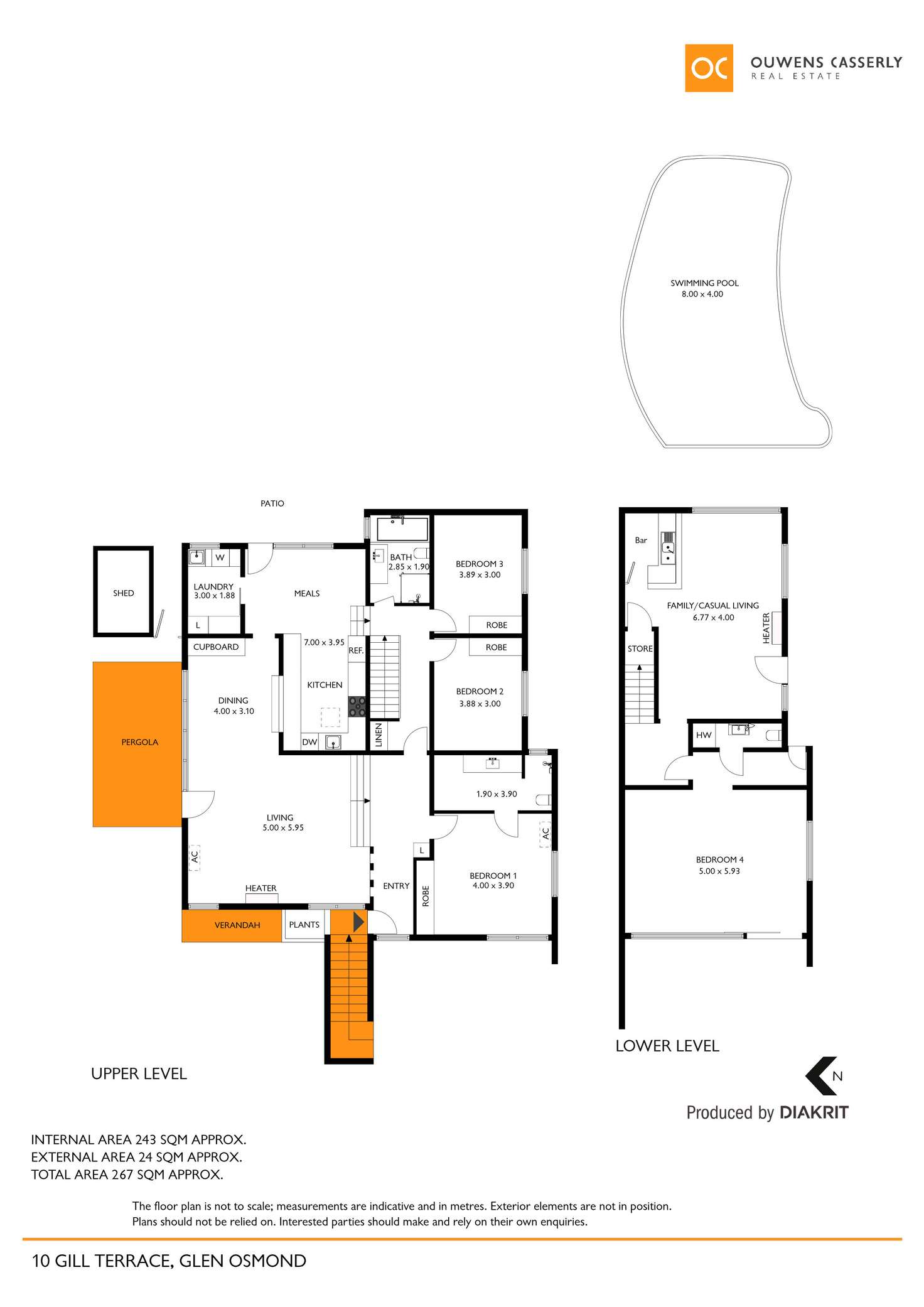 Floorplan of Homely house listing, 10 Gill Terrace, Glen Osmond SA 5064