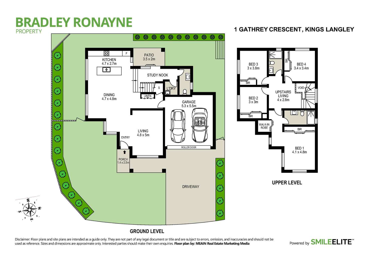 Floorplan of Homely house listing, 1 Gathrey Crescent, Kings Langley NSW 2147