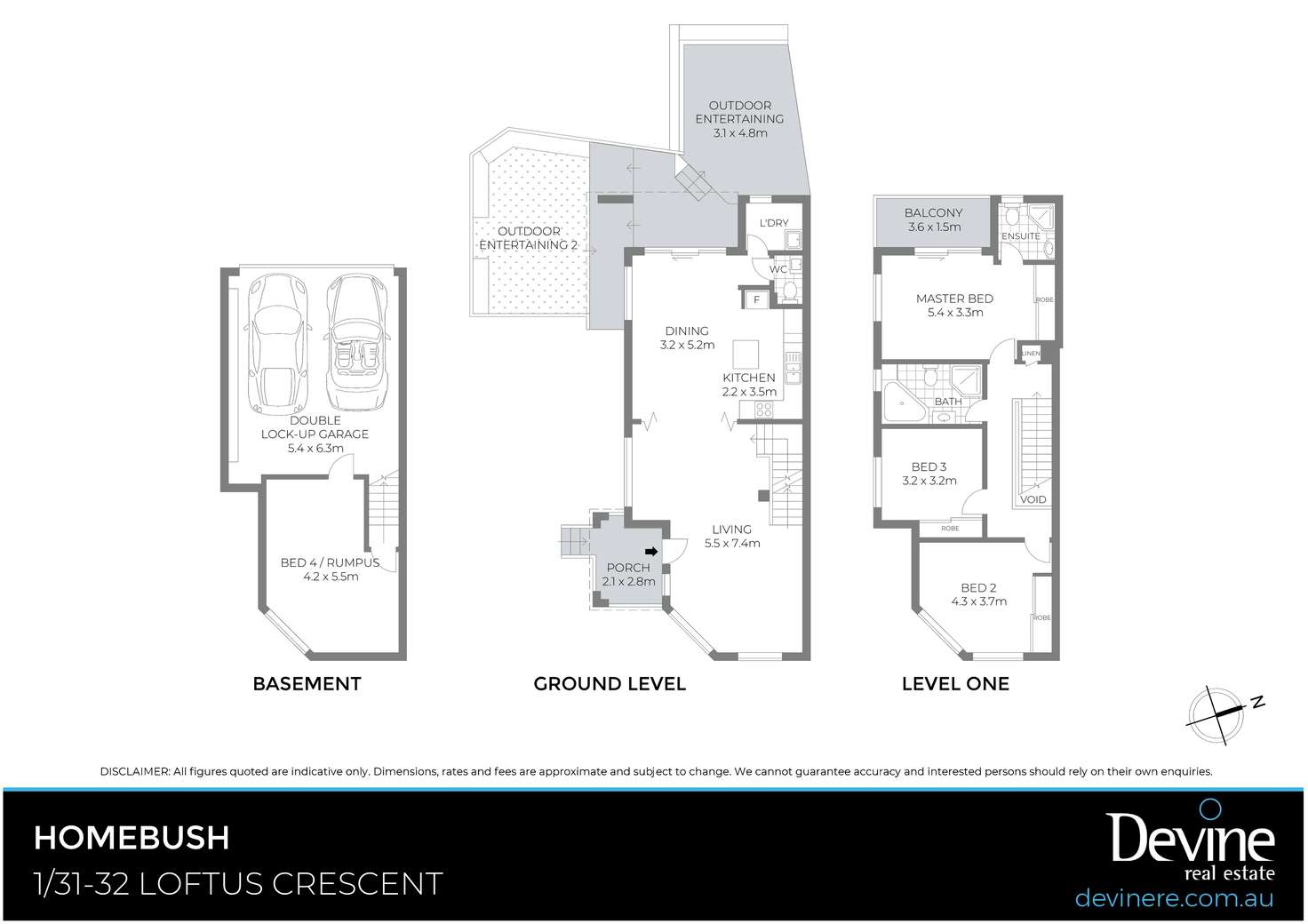 Floorplan of Homely townhouse listing, 1/31-32 Loftus Crescent, Homebush NSW 2140